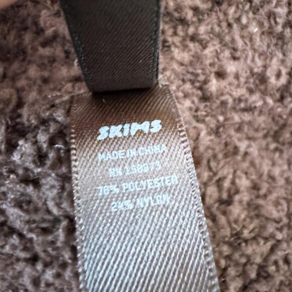 Skims Pull On Fleece Sherpa Teddy Jogger Pants Brown Cozy Loungewear 4X/5X NWT - Picture 11 of 13